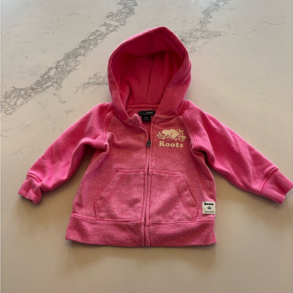 Roots Fuchsia Kids Hoodie